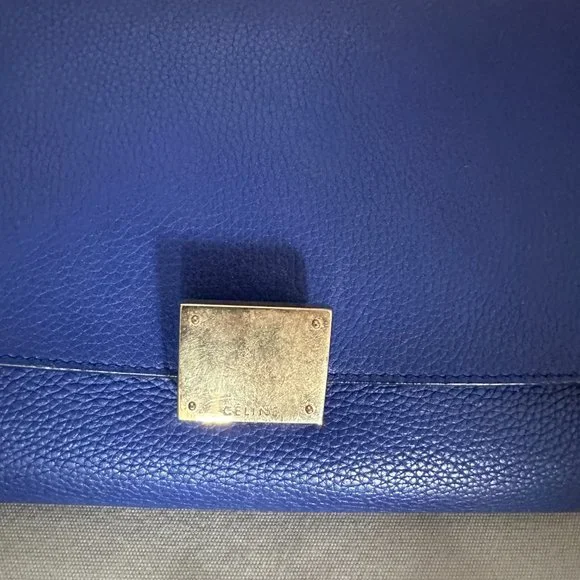 Authentic Celine Blue Trapeze Bag (Size Small) - Purchased in Paris 6eme in 2015 - Picture 5 of 15